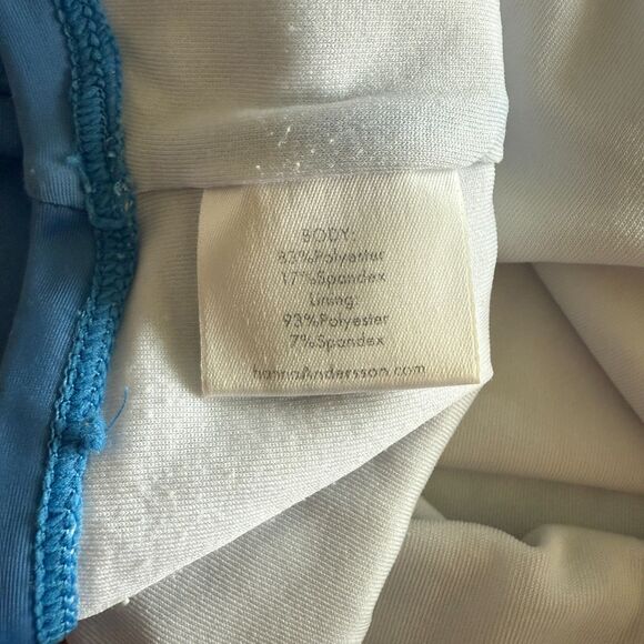 Hanna Andersson Blue Smiley Face Swim Tankini Top Girls' 8 - Picture 8 of 9